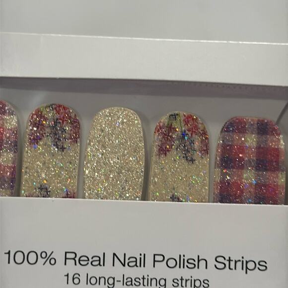 NWT Color Street "Pastel Me About It" Pink Purple Plaid Nail Strips - Picture 1 of 4